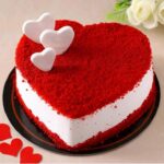 Red Velvet Heart Shape Cake - Image 5