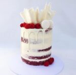 Red Velvet Coffee Drip Cream Cake - Image 3