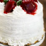Red Velvet Coffee Drip Cream Cake - Image 4