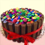 Gems & KitKat Chocolate Truffle Cake - Image 3