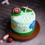 Cricket Frenzy Photo Cake - Image 3