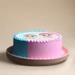 Pink N Blue Baby Shower Theme Cake - Image 3